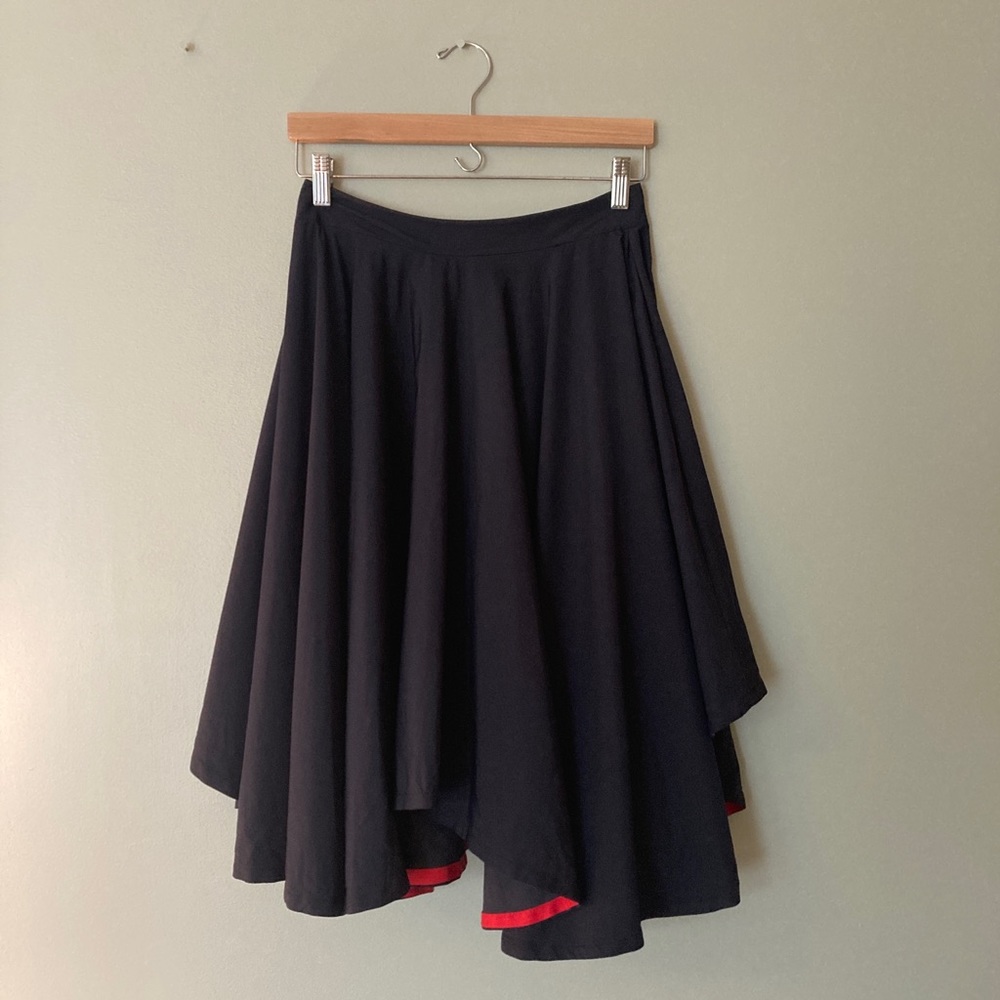Handmade dark blue circle skirt
